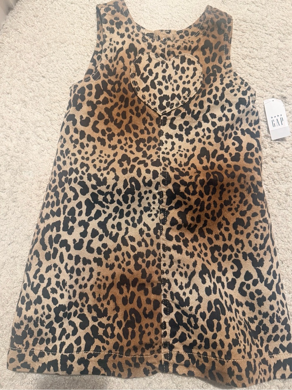GAP Leopard Print Sleeveless Dress - Brown & Black